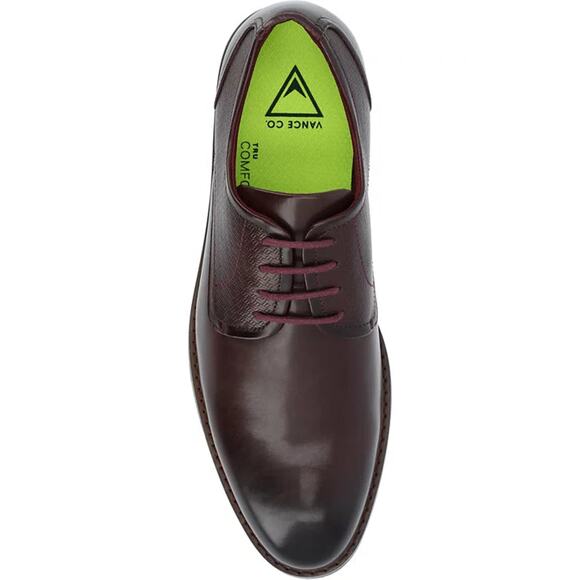 Vance Co Mens Kendon Tru Comfort Foam Plain Toe Lace-Up Derby Shoes New Size 9.5 - Picture 2 of 4